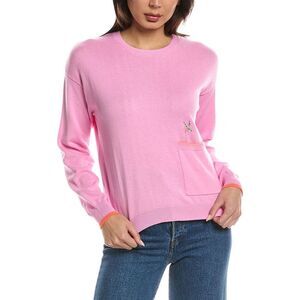 Wispr Womens  Sydney Sunset Crewneck Sweater, Pink
